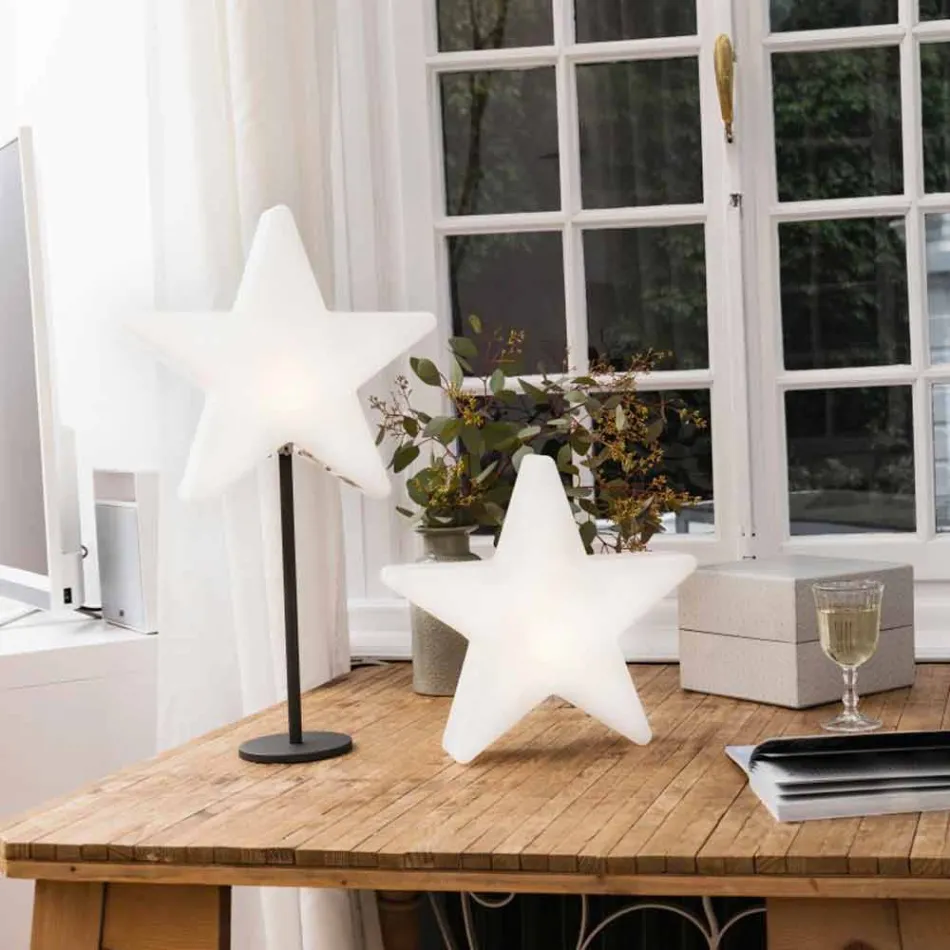 Hvězdná stolní lampa moderního designu s podstavcem nebo bez něj - Littlestar Viadurini