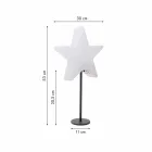 Hvězdná stolní lampa moderního designu s podstavcem nebo bez něj - Littlestar Viadurini