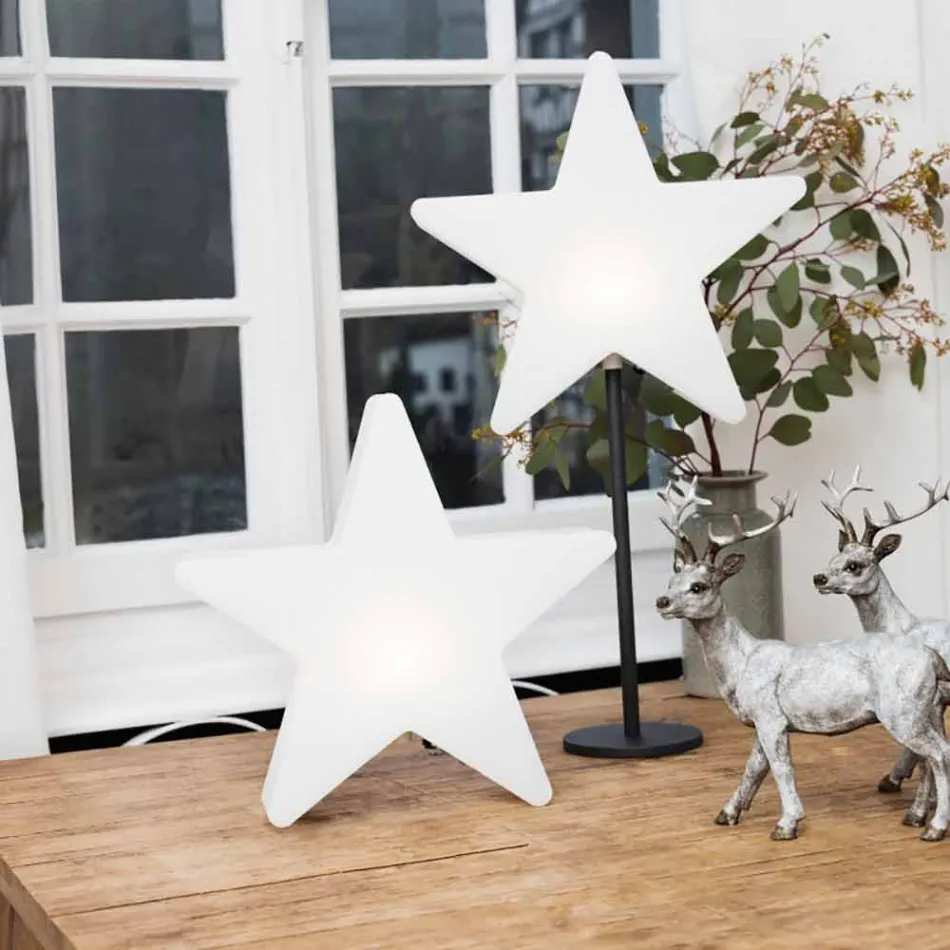 Hvězdná stolní lampa moderního designu s podstavcem nebo bez něj - Littlestar Viadurini
