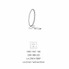 Designová stolní lampa z černého hliníku a mosazi vyrobená v Itálii - Norma Viadurini