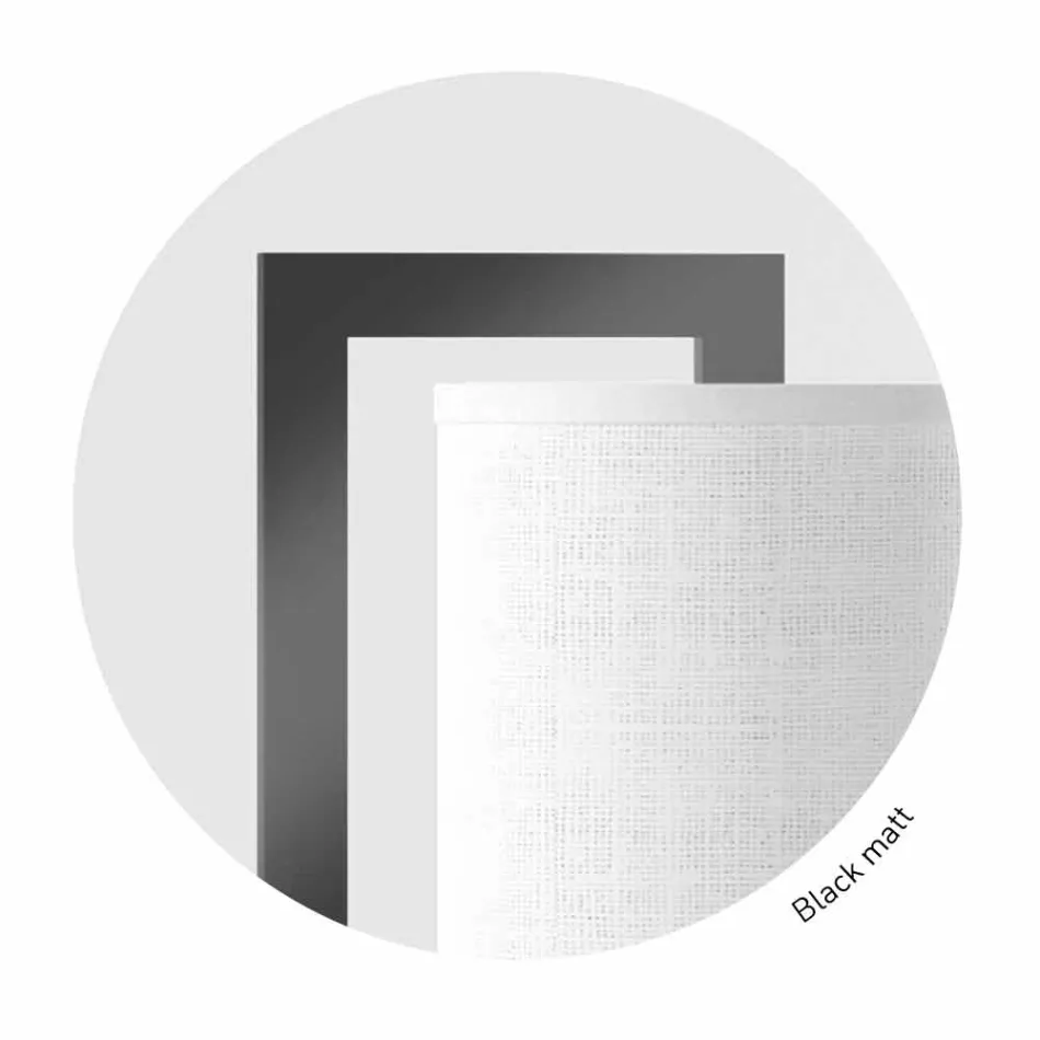 Designová stolní lampa z kovu a bílého plátna vyrobená v Itálii - Bali Viadurini