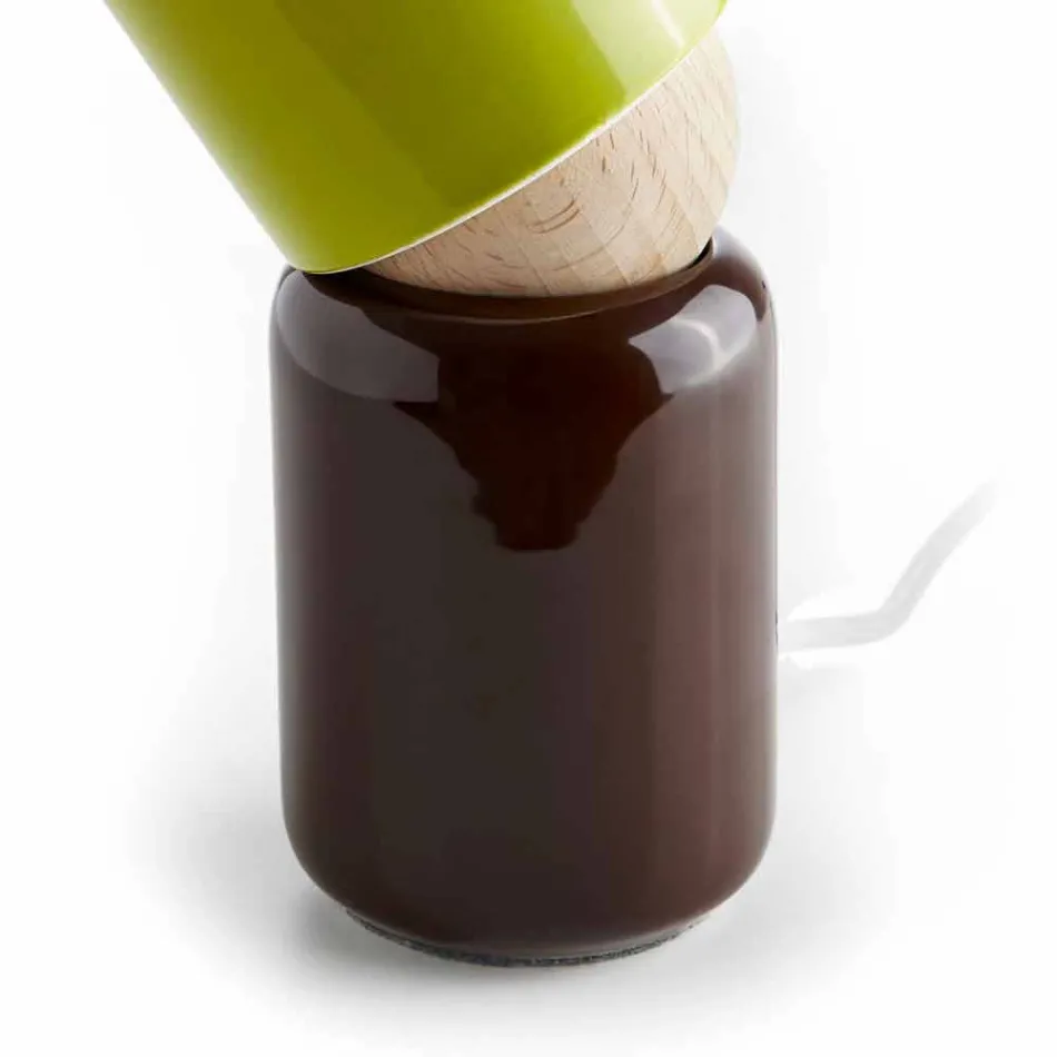 Moderní keramická stolní lampa vyrobená v Itálii v Itálii Viadurini