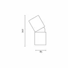 Moderní keramická stolní lampa vyrobená v Itálii v Itálii Viadurini