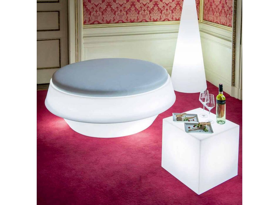 Stolní a stropní svítidlo Slide Bílá jasná kostka vyrobená v Itálii