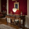Velká ručně vyrobená skleněná stolní lampa v různých barvách vyrobená v Itálii - Iride