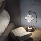 Venkovská ručně zdobená umělecká keramická stolní lampa - Řím Viadurini