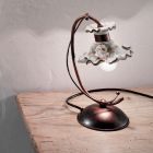 Ručně malovaná a nažehlená keramická stolní lampa - Milán Viadurini