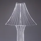 Stolní lampa Aurel z plexiskla ve dvou velikostech vyrobená v Itálii Viadurini