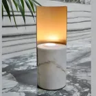Stolní lampa z paonazzo mramoru a kovu Made in Italy - Azumane Viadurini