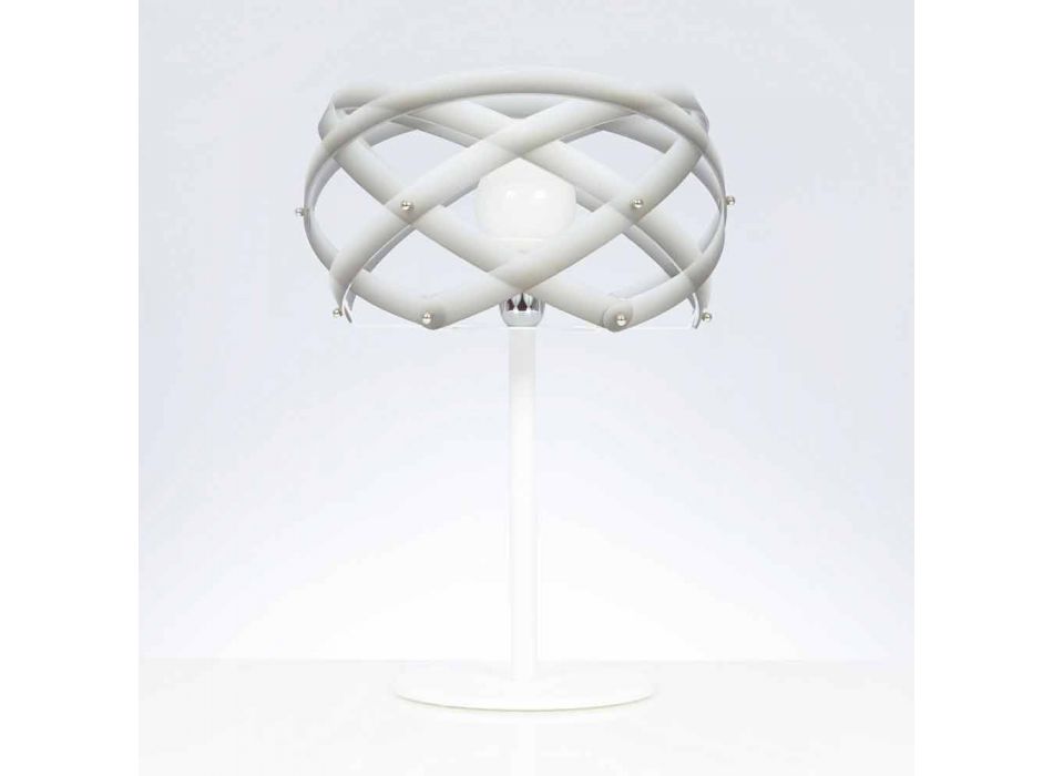 Lampa methakrylát stůl s nuancí dekorem, diam.40 cm, Vanna Viadurini