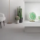 Stolní lampa z kovu a skla zdobená soustřednými liniemi - Hackberry Viadurini