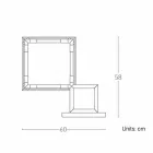 Stolní lampa z mosazi a pryskyřice s mramorovou základnou vyrobená v Itálii - Quizza Viadurini