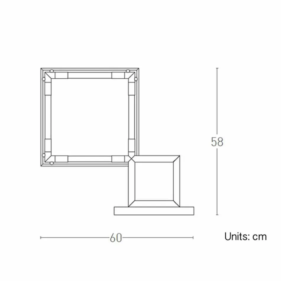 Stolní lampa z mosazi a pryskyřice s mramorovou základnou vyrobená v Itálii - Quizza Viadurini