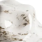 Stolní lampa z tmavé mosazi a kamenného skla Made in Italy - Bottega Viadurini