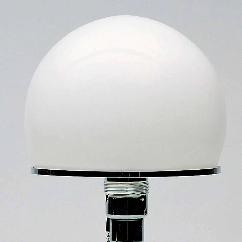 Skleněná stolní lampa s opálovým stínidlem Made in Italy - Dacca Viadurini