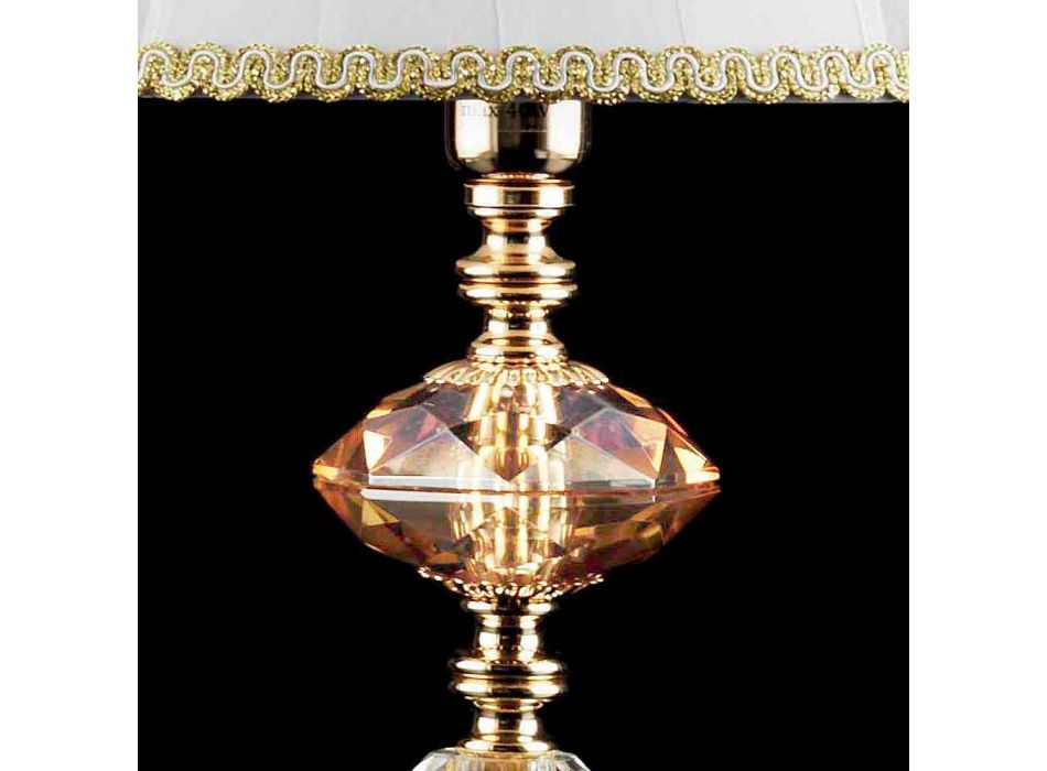 Skleněná stolní lampa a Crystal Belle, made in Italy Viadurini