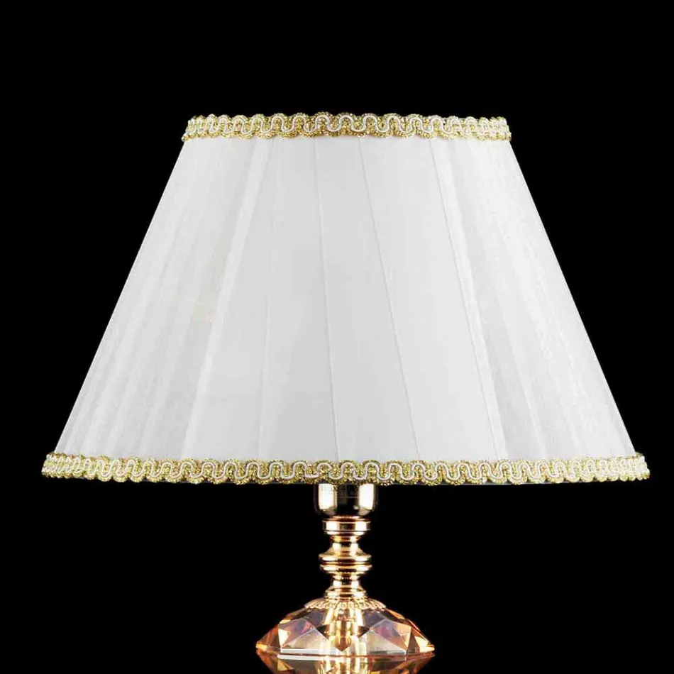 Skleněná stolní lampa a Crystal Belle, made in Italy Viadurini