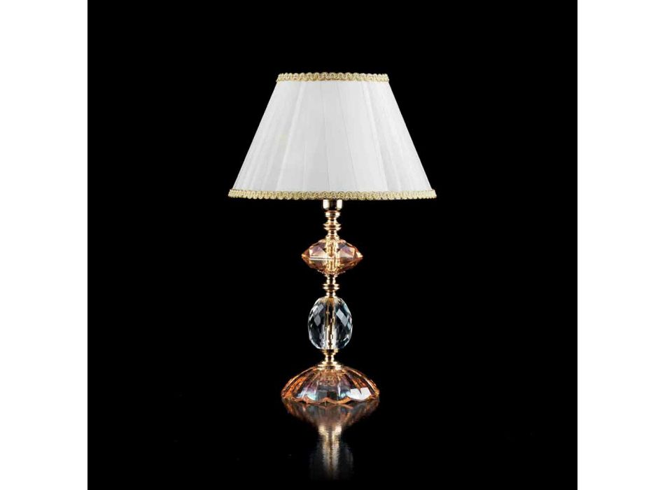 Skleněná stolní lampa a Crystal Belle, made in Italy Viadurini