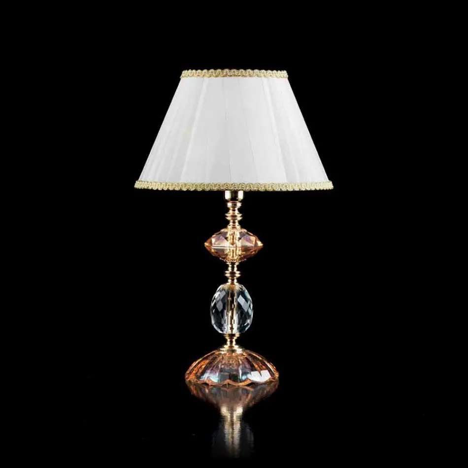 Skleněná stolní lampa a Crystal Belle, made in Italy Viadurini