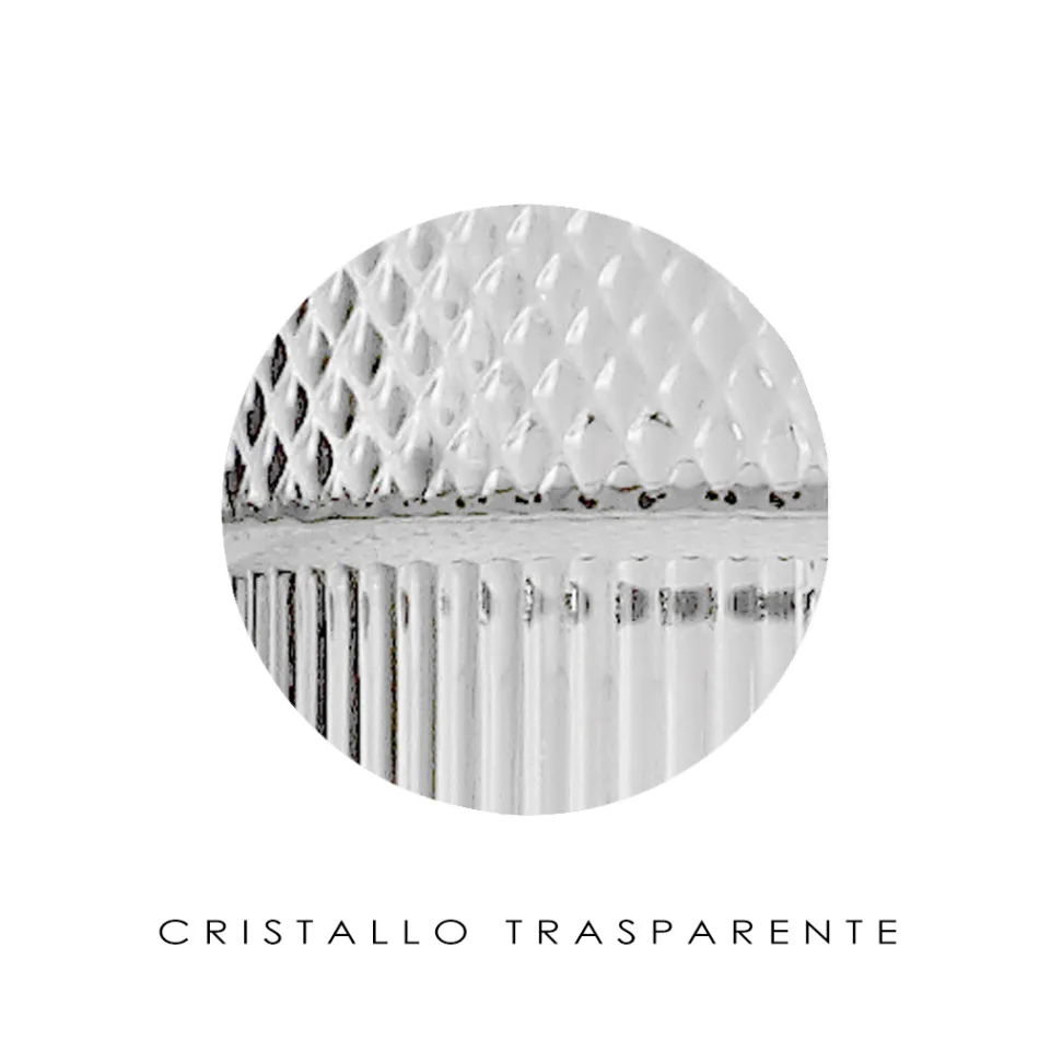 Stolní lampa z ručně foukaného skla v Benátkách a kovu - Satomi Viadurini