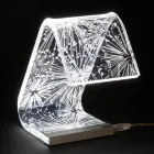 Stolní lampa Led Crystal Akrylový skládaný laserový dekor - Possett Viadurini