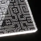 Stolní lampa Led Crystal Akrylový skládaný laserový dekor - Possett Viadurini