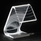 Stolní lampa Led Crystal Akrylový skládaný laserový dekor - Possett Viadurini