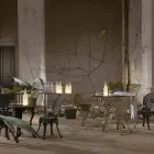 LED stolní lampa v bílém matném skle moderního designu - láhev Viadurini