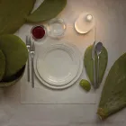 LED stolní lampa v bílém matném skle moderního designu - láhev Viadurini