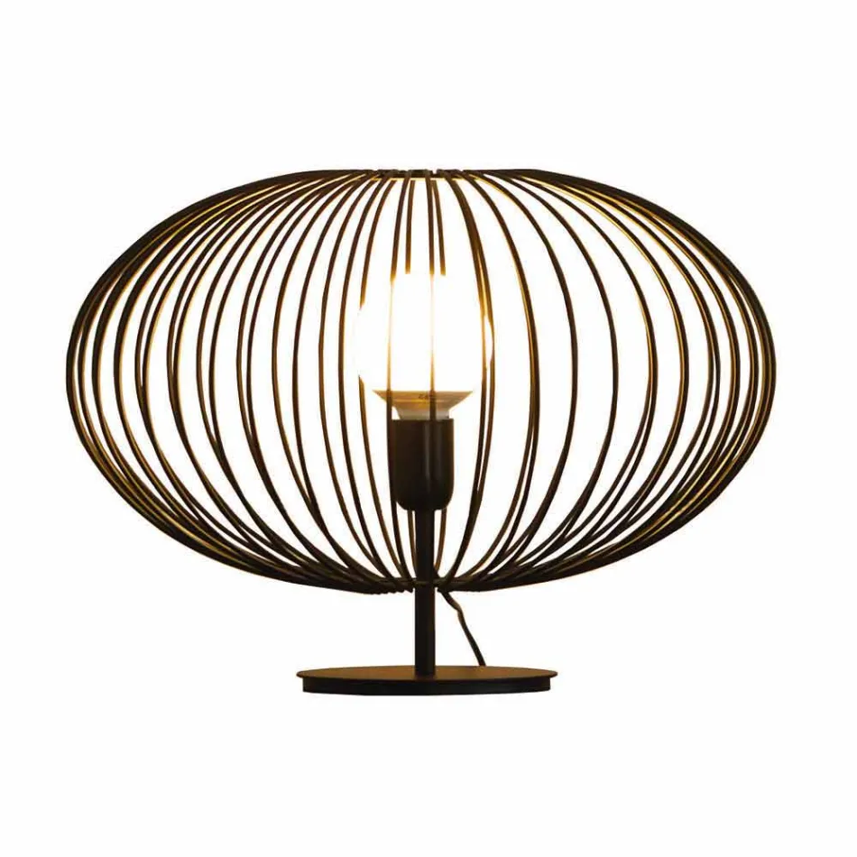 Současná stolní lampa z lakované oceli, Ø48xH35 cm, Gabriella Viadurini