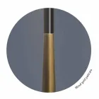 Moderní stolní lampa z kovu, dřeva a organzy vyrobené v Itálii - výložník Viadurini