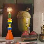 Vícebarevná stolní lampa Slide Otello vyrobená v Itálii Viadurini