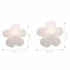 Květinový stůl nebo stojací lampa v bílém plastu - Fiorestar Viadurini