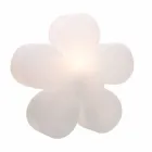 Květinový stůl nebo stojací lampa v bílém plastu - Fiorestar Viadurini