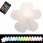 Květinový stůl nebo stojací lampa v bílém plastu - Fiorestar Viadurini