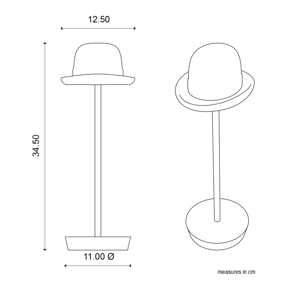 Nabíjecí a sklopná stolní lampa od Magnet - Bombetta Viadurini