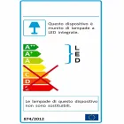 Tvarovaná stolní lampa, světlo z plexiskla Ferla Viadurini