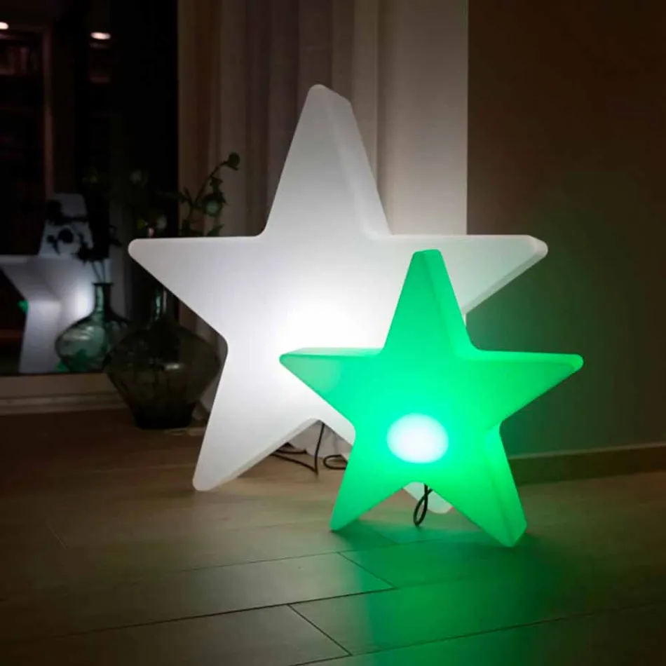 Stolní lampa ze solárního polyetylenu nebo LED hvězda - Ringostar Viadurini