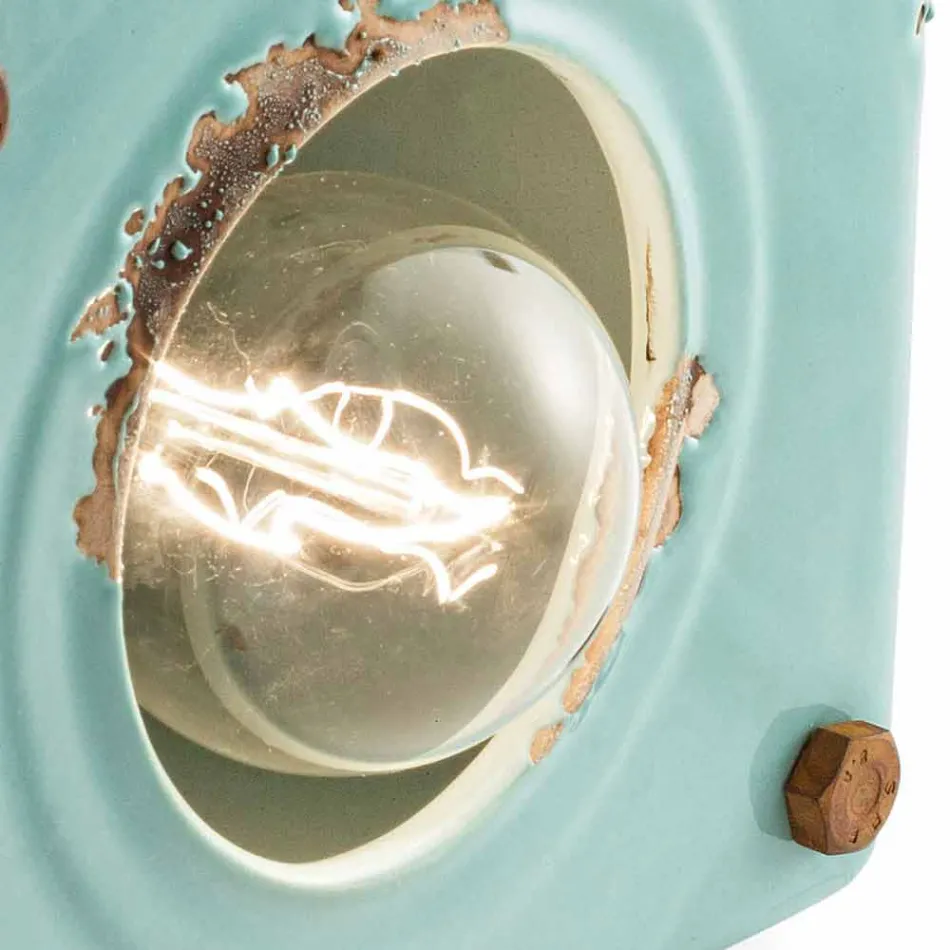 Lampa průmyslové styl keramické tabulky a ferro Valerie Viadurini