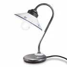 Stolní lampa ve vintage stylu z ručně malované keramiky a železa - Asti Viadurini