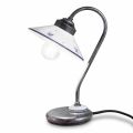 Stolní lampa ve vintage stylu z ručně malované keramiky a železa - Asti