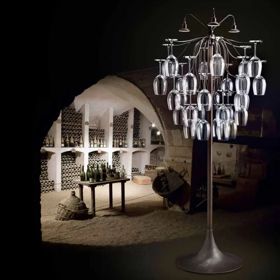 Stojací lampa brýle převrátil 30 Sauvignon Viadurini