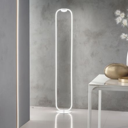 Stmívatelná LED stojací lampa s kovovou konstrukcí - Aladdin Viadurini