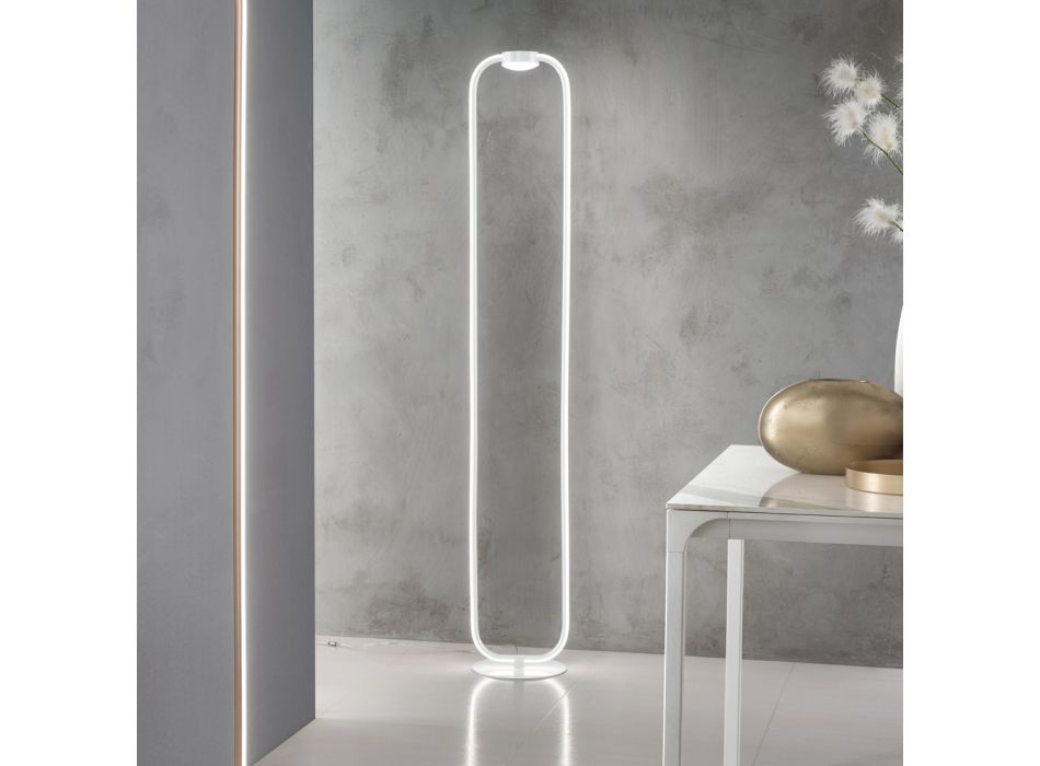 Stmívatelná LED stojací lampa s kovovou konstrukcí - Aladdin Viadurini