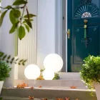 Stojací lampa na solární energii nebo LED kulatý barevný design - Globostar Viadurini