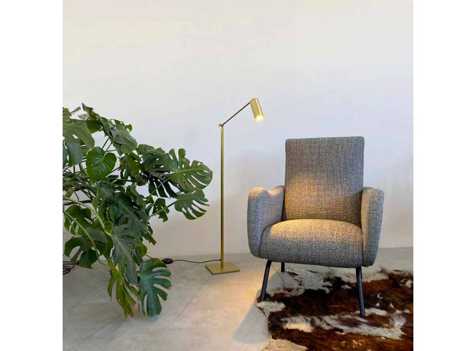 Artisan stojací lampa z přírodní mosazi s LED diodou Made in Italy - Agio Viadurini