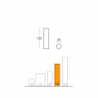 Slide Fluo válcová stojací lampa vyrobená v Itálii Viadurini