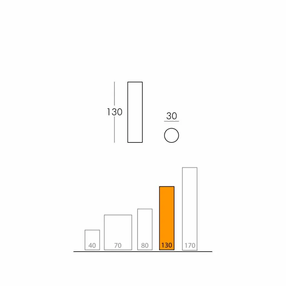 Slide Fluo válcová stojací lampa vyrobená v Itálii Viadurini