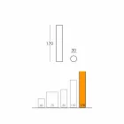 Slide Fluo válcová stojací lampa vyrobená v Itálii Viadurini