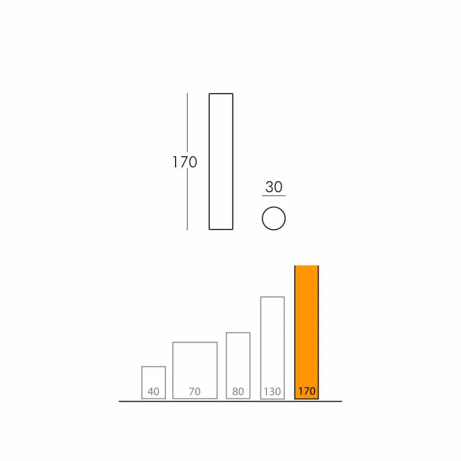 Slide Fluo válcová stojací lampa vyrobená v Itálii Viadurini